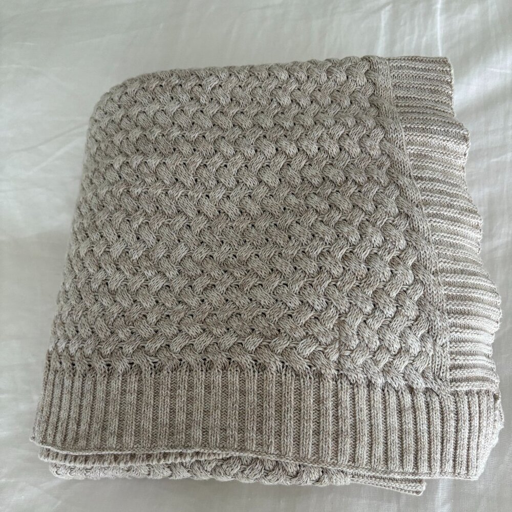 Boll and Branch Basketweave Throw